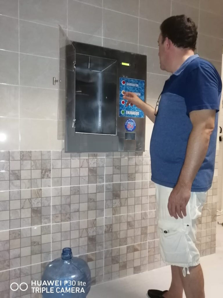 despachador vending de agua negocio