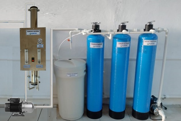 equipo de purificación de agua 24 horas